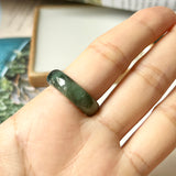 SOLD OUT: 17.1mm A-Grade Natural Imperial Green Jadeite Abacus Band No.161391