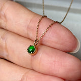 Icy A-Grade Imperial Green Jadeite Petite Dolly Pendant No.172998