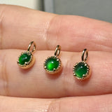 Icy A-Grade Imperial Green Jadeite Petite Dolly Pendant No.172998