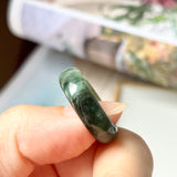 SOLD OUT: 17.1mm A-Grade Natural Imperial Green Jadeite Abacus Band No.161391