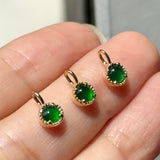 Icy A-Grade Imperial Green Jadeite Petite Dolly Pendant No.172998