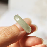17.3mm A-Grade Natural Green Jadeite Joseon Ring (Red Sakura Flower) No.162333