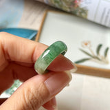 17mm A-Grade Natural Imperial Green Jadeite Abacus Band No.161857