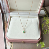 Icy A-Grade Apple Green Jadeite Petite Dolly Pendant No.172999