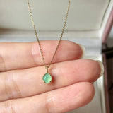 Icy A-Grade Apple Green Jadeite Petite Dolly Pendant No.172999