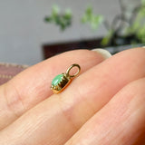 Icy A-Grade Apple Green Jadeite Petite Dolly Pendant No.172999