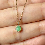 Icy A-Grade Apple Green Jadeite Petite Dolly Pendant No.173000