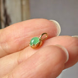 Icy A-Grade Apple Green Jadeite Petite Dolly Pendant No.173000