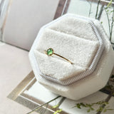 16.1mm Icy A-Grade Natural Apple Green Jadeite MINI.malist Ring No.162654