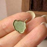 Icy A-Grade Light Green Jadeite Lotus Pendant No. 172683