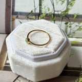 16.1mm Icy A-Grade Natural Apple Green Jadeite MINI.malist Ring No.162654