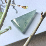 11.15 cts A-Grade Natural Light Bluish Green Jadeite Fancy Shape (Triangle) No.172116