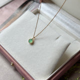 Icy A-Grade Apple Green Jadeite Petite Dolly Pendant No.173001