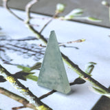 11.15 cts A-Grade Natural Light Bluish Green Jadeite Fancy Shape (Triangle) No.172116