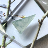 11.15 cts A-Grade Natural Light Bluish Green Jadeite Fancy Shape (Triangle) No.172116