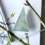 11.15 cts A-Grade Natural Light Bluish Green Jadeite Fancy Shape (Triangle) No.172116