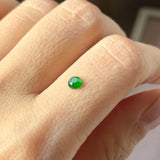 0.25cts Icy A-Grade Natural Imperial Green Jadeite Faceted Cabochon No.130495