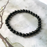 6.1mm A-Grade Natural Omphacite Jadeite Beaded Bracelet No.190385