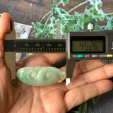 A-Grade Green Jadeite Ruyi Pendant No.220193