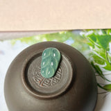 3.15 cts Icy A-Grade Natural Bluish Green Jadeite Leaf Shape No.130409