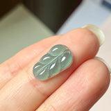 3.15 cts Icy A-Grade Natural Bluish Green Jadeite Leaf Shape No.130409