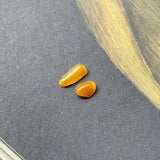 0.8 cts A-Grade Natural Orange Jadeite Pair No.130496