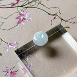 A-Grade Natural Lavender Green Jadeite Mini Bagel Piece No. 173011