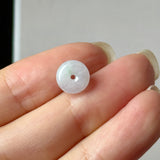 A-Grade Natural Lavender Green Jadeite Mini Bagel Piece No. 173011
