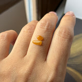 0.8 cts A-Grade Natural Orange Jadeite Pair No.130496