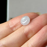 A-Grade Natural Lavender Green Jadeite Mini Bagel Piece No. 173011
