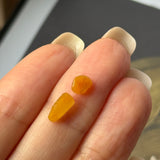 0.8 cts A-Grade Natural Orange Jadeite Pair No.130496