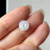 A-Grade Natural Lavender Green Jadeite Mini Bagel Piece No. 173011