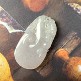 A-Grade Light Lavender Jadeite Ruyi Pendant No.170929