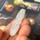 A-Grade Light Lavender Jadeite Ruyi Pendant No.170929