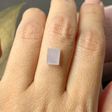 2 cts Icy A-Grade Natural Bluish Lavender Jadeite Rectangle No.130240