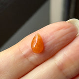 1.29 cts A-Grade Natural Orange Jadeite Pear (Droplet) No.130498