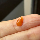 1.29 cts A-Grade Natural Orange Jadeite Pear (Droplet) No.130498