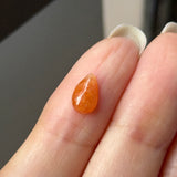 1.29 cts A-Grade Natural Orange Jadeite Pear (Droplet) No.130498
