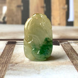 A-Grade Light Yellowish Green Jadeite Ruyi Pendant No.170972