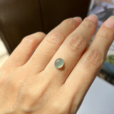 1.65 cts A-Grade Natural Greyish Blue Jadeite Oval Cabochon No.130360