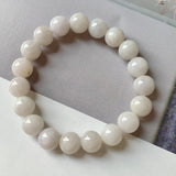 10.3mm A-Grade Natural Lilac Yellow Jadeite Beaded Bracelet No. 190529