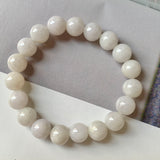 10.3mm A-Grade Natural Lilac Yellow Jadeite Beaded Bracelet No. 190529