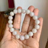10.3mm A-Grade Natural Lilac Yellow Jadeite Beaded Bracelet No. 190529