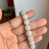 10.3mm A-Grade Natural Lilac Yellow Jadeite Beaded Bracelet No. 190529
