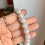 10.3mm A-Grade Natural Lilac Yellow Jadeite Beaded Bracelet No. 190529