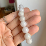 10.3mm A-Grade Natural Lilac Yellow Jadeite Beaded Bracelet No. 190529