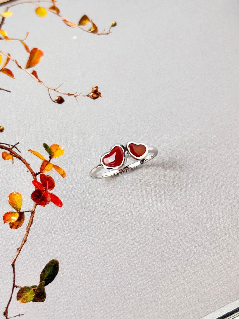 Bespoke Jadeite Heart Ring No. 130501