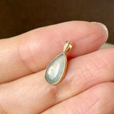 Icy A-Grade Natural Jadeite Farbella Pear Pendant No. 172838