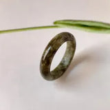19mm A-Grade Natural Earthy Tone Jadeite Ring Band No. 161764