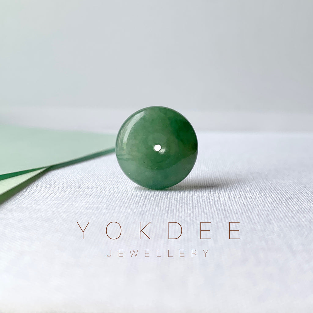 A-Grade Natural Green Jadeite Donut No.171212